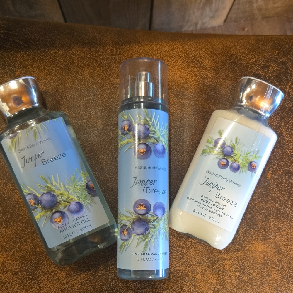 New HTF...Bath & Body Works Juniper Breeze Set